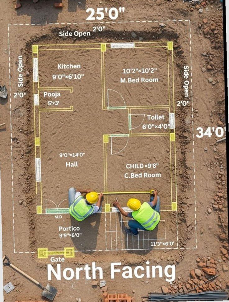 road facing plot vastu site evaluation soil slope