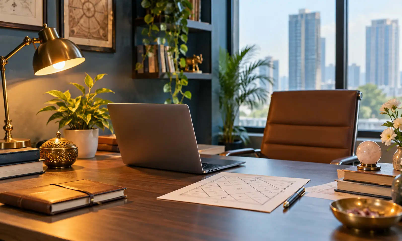Career astrologer in Greater Noida — modern consultation desk