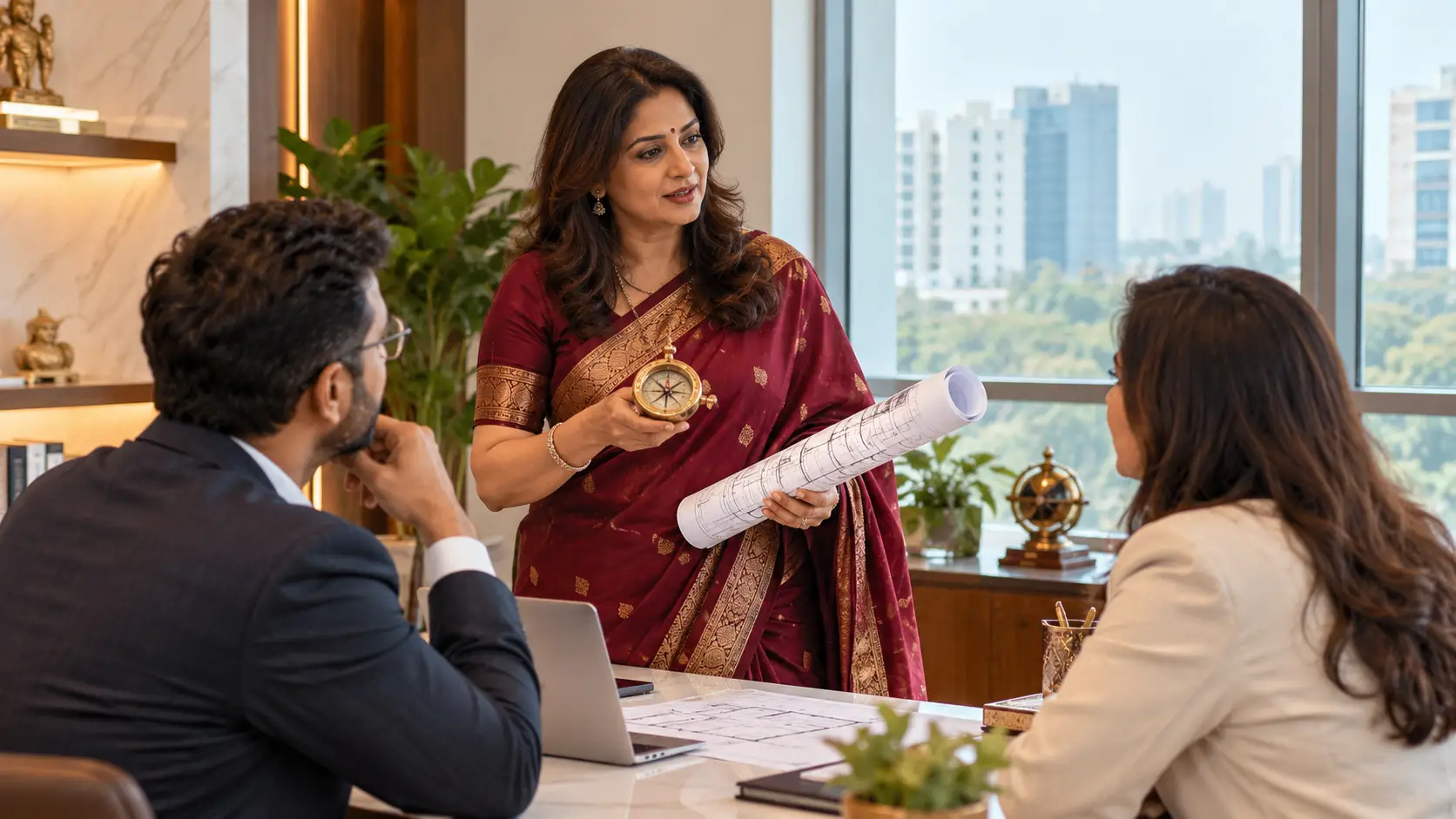 Commercial Vastu consultant in Greater Noida conducting an office Vastu audit