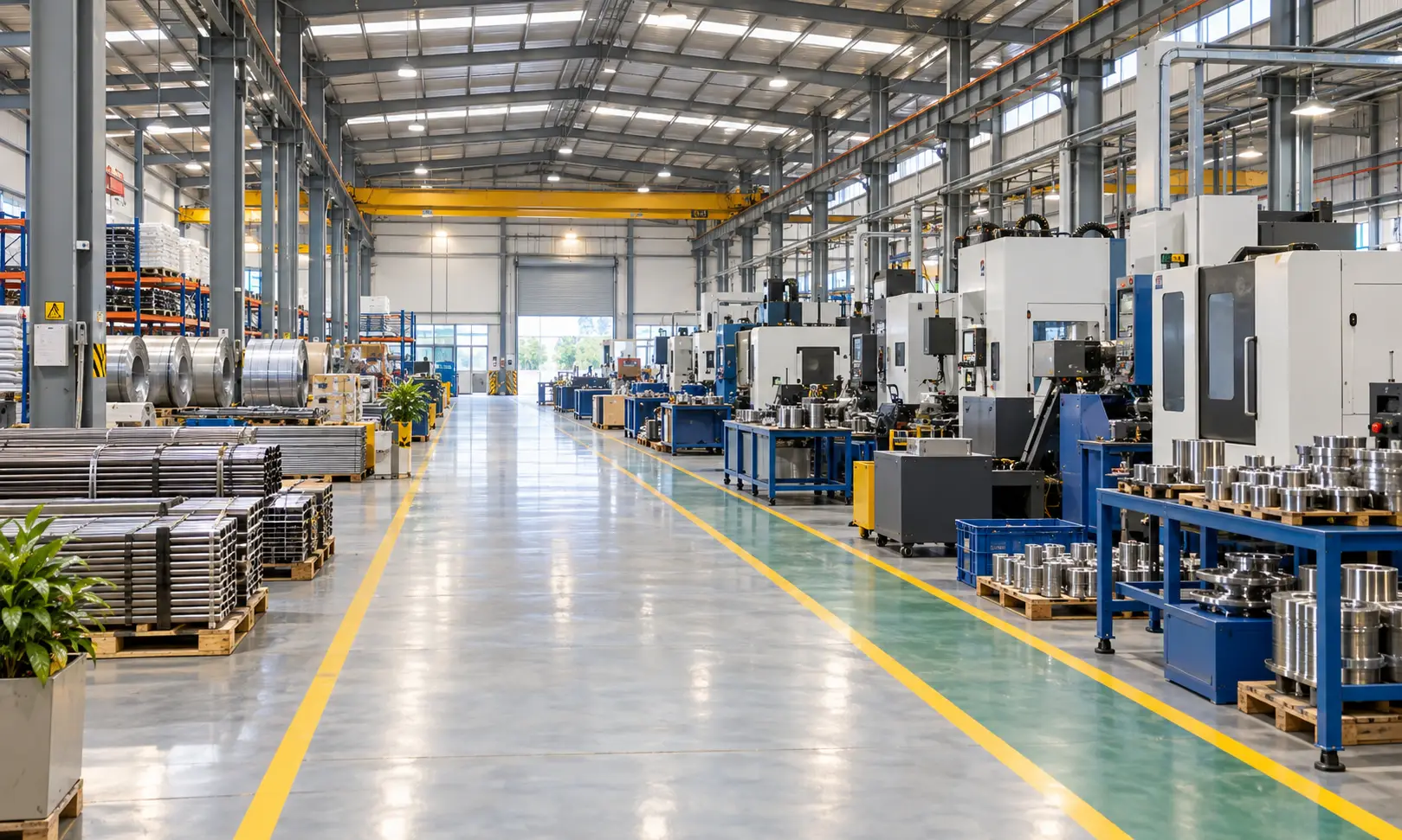 Vastu for factory layout showing production flow and machinery placement zones