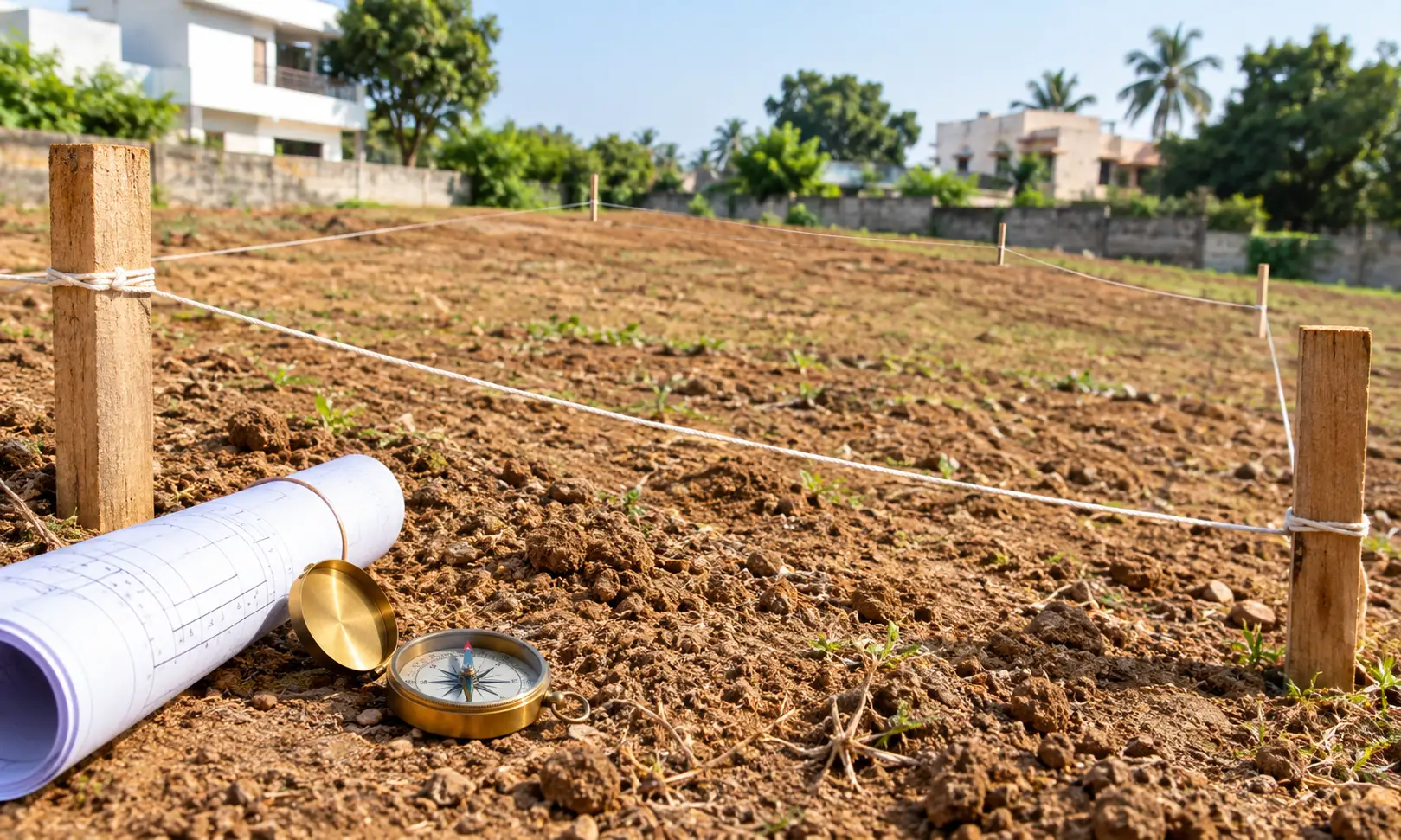 Vastu for plot before buying — site inspection of soil, slope and surroundings