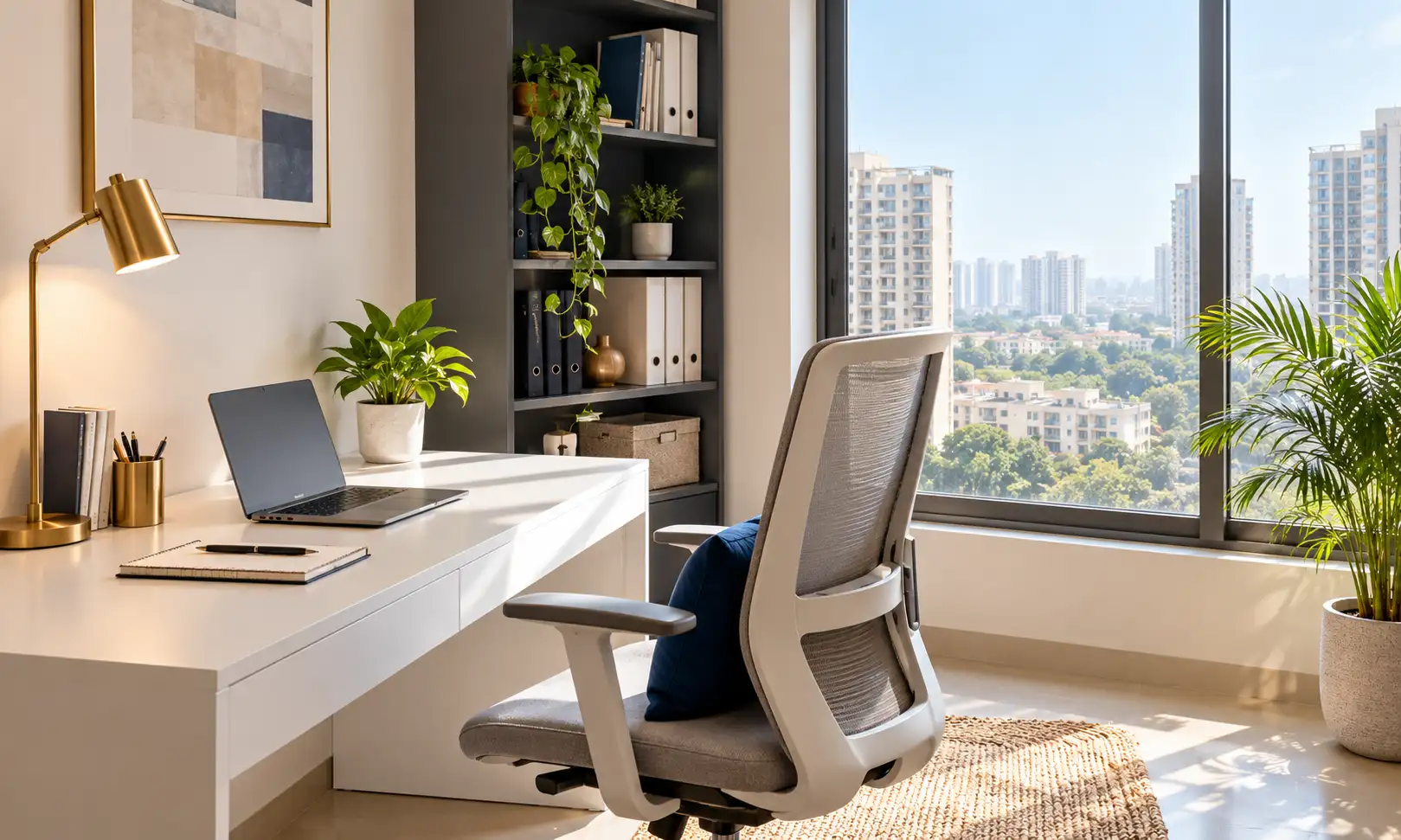Vastu for work from home — home office desk facing east with natural light