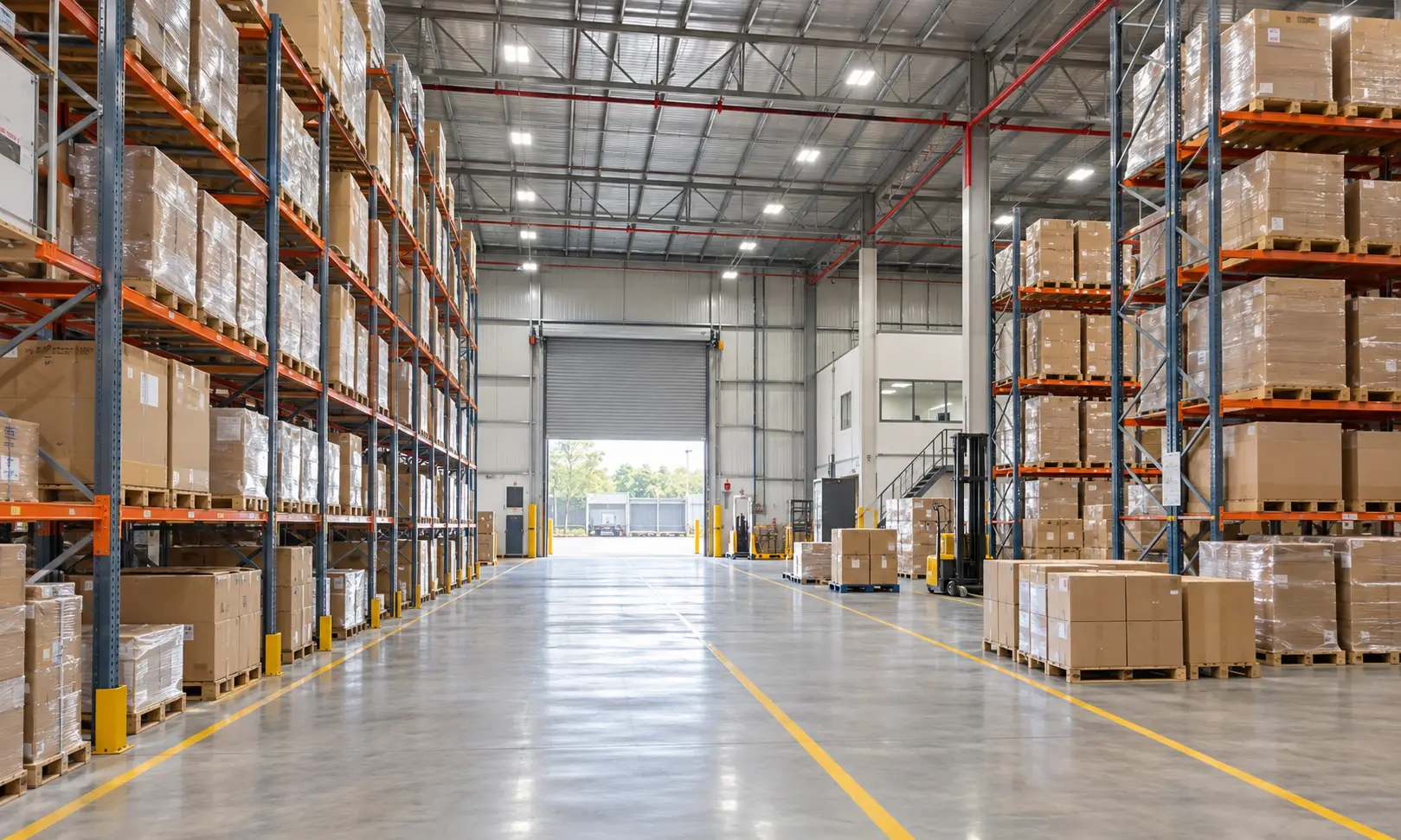 Warehouse and godown Vastu showing storage direction and dispatch area layout